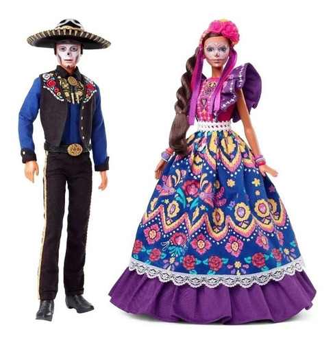 Barbie & Ken Duo Pack Coleccion Dia De Muertos Originales