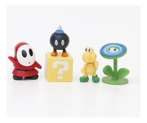 Set De 3 Figuras Coleccionables De Mario Bross 3 A 8 Cm