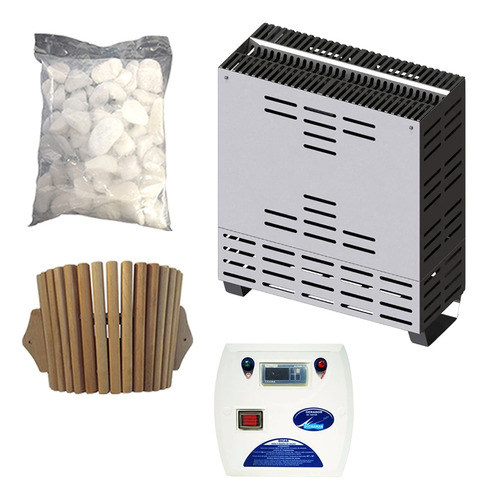 Kit Sauna Seca 15kw Sodramar + Quadro Digital - Até 50m³ 220v