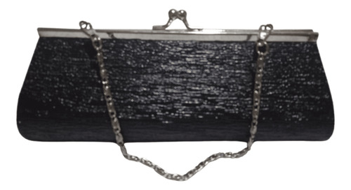 Cartera Clutch Negra Importada De Fiesta Para Damas