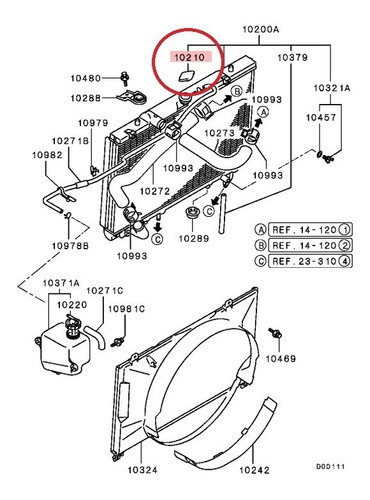 Imagen 4 de 6 de Tapa Radiador Original Montero Sport G2 2.5 2012-2015