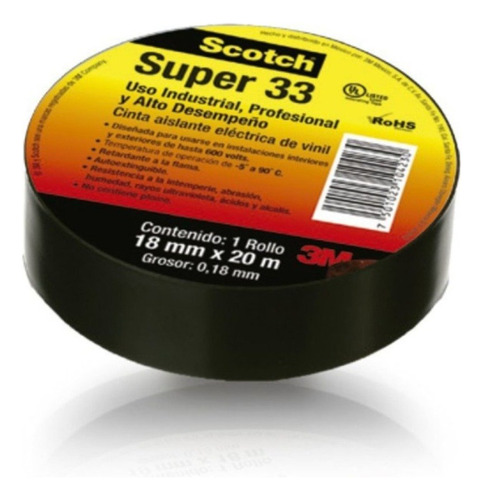 Tape Super 33+3/4 3m Scotch