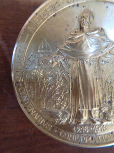 Imagen 7 de 10 de Antigua Medalla Honorio Tercero De 1916 Firmada