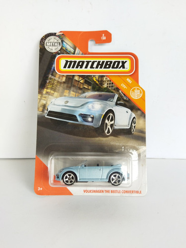 Matchbox Volkswagen The Beetle Convertible Azul 2/100