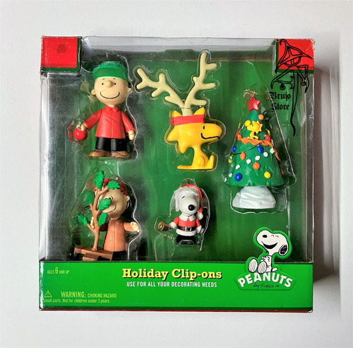 Peanuts Charlie Brown Snoopy Adornos Navidad 9cm Brujostore