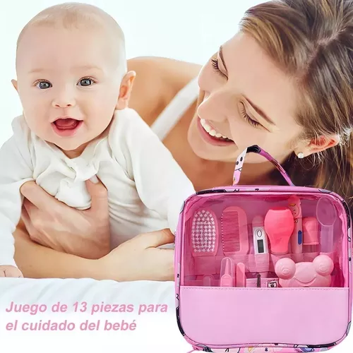  Kit de cuidado de la salud y aseo para bebés, kit de recortador  de uñas eléctrico de seguridad, kit de cuidado para recién nacidos con  peine para el cabello para recién