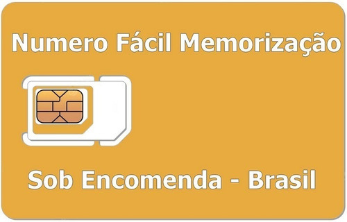 Numero Facil Memorização - Ddd Brasil - Sob Encomenda