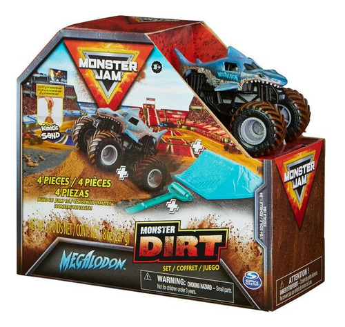 Monster Jam Dirt Starter Pack Rampa Vehiculo Arena My Toys