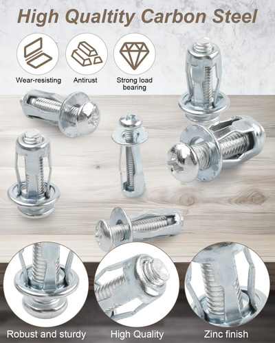80 Tuercas De Petalos De Tornillo De Expansion M4 M5 M6 M8