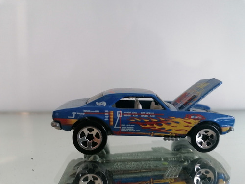 67 Camaro Metal Metal Con Flamas Marca Hot Wheels 1:64 Aprox