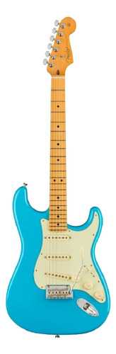 Guitarra eléctrica Fender American Professional II Stratocaster de aliso miami blue brillante con diapasón de arce