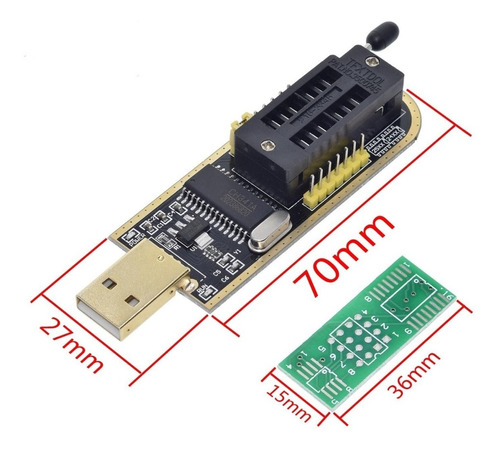 Ch341a Ch341 24 25 Serie Flash Eeprom Bios Programador Usb