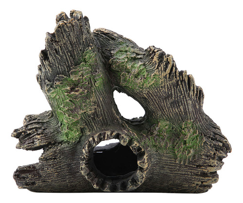 .k- Tronco De Árbol De Resina Artificial Decorado Con Madera