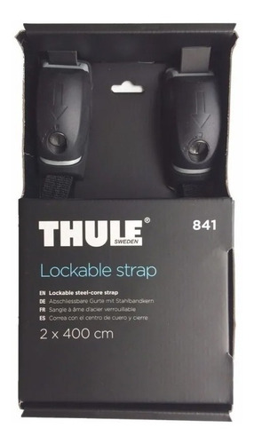 Fita Strap 400 Cm 2 Peças Com Fecho Anti-furto Thule 841