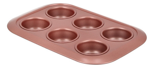 Molde Antiadherente Cupcakes Molde Muffins X6 Betty Crocker Color Rosa