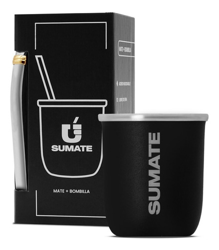 Equipo Matero Sumate Termo Mate Bombilla Yerbera Azucarera