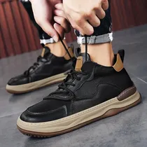 Comprar Zapatillas De Cuero De Moda Para Hombre Zapatos Deportivos De Moda