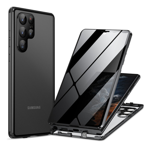 Funda Magnética De Cristal Para Samsung Galaxy S23 Ultra