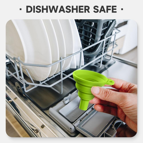 Juego De Embudos Plegables De 6 Paquetes Para Cocina