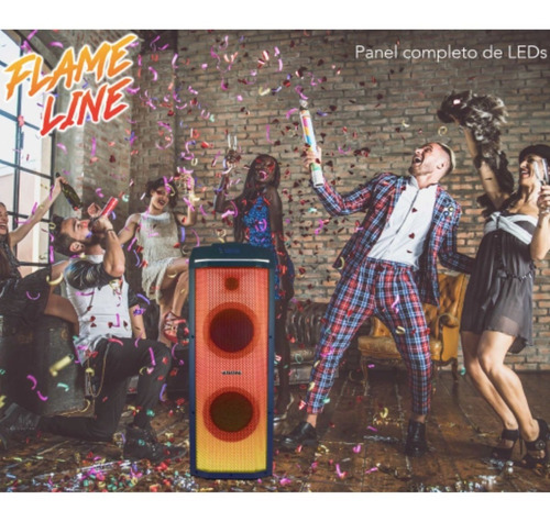 Imagen 6 de 6 de Parlante Aiwa Awpok100d 2000w Panel Completo Led Karaoke