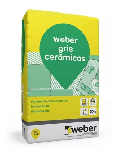 Pegamento Para Ceramicos Weber Col Gris X 30kg 