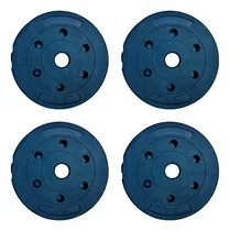 Comprar Disco De Pvc Reforzado 2kg Pesas Fitness Gym Par Color Negro