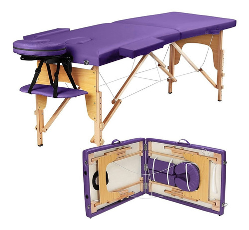 Cama De Masaje Tatuajes Portatil Profesional Madera