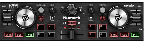 Controlador DJ Numark DJ2GO2 Touch preto  da 2  canais