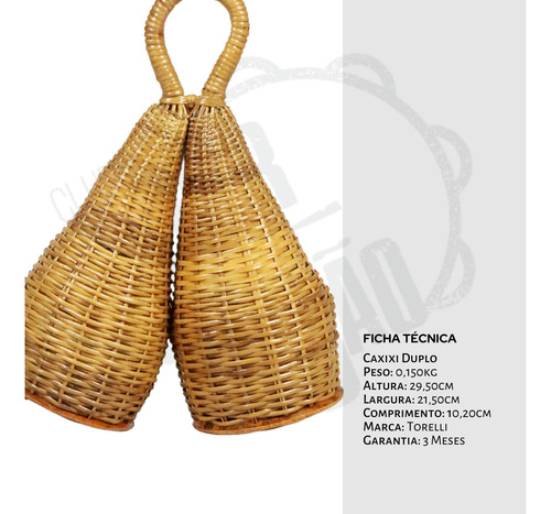Caxixi Torelli Duplo Grande Tcx09