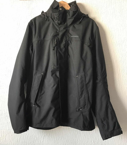 Campera Quechua Negra Hombre Xl Con Primera Capa Desmontable