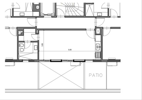 Punte Carretas Venta Monoambiente Con Patio A 1 De Rambla