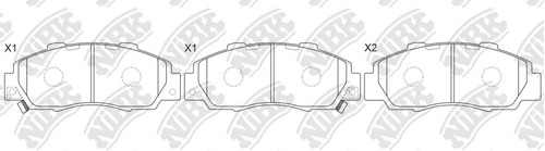 Pastillas Delanteras Honda Accord 2.0 1999 - 2002 Nibk