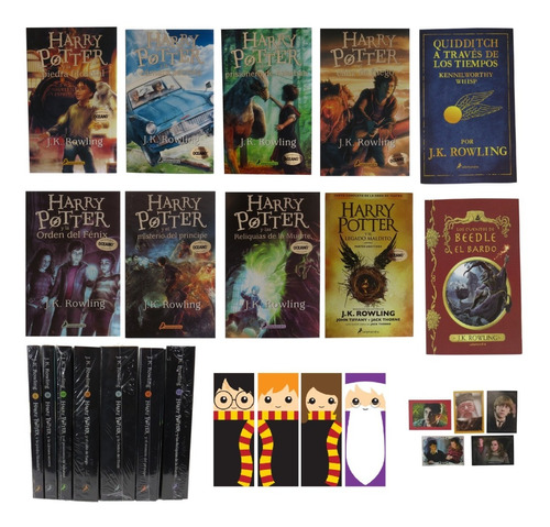 Saga Harry Potter 1-7 + Legado + Quidditch + Cuentos Bardo