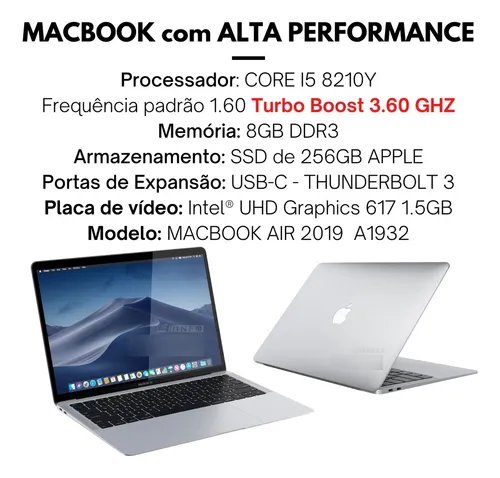 Macbook Air A1932 2019 Core I5 8210y 8g Ddr3 256gb Macbook Air A1932 2019 Core I5 8210y 8g Ddr3 256gb