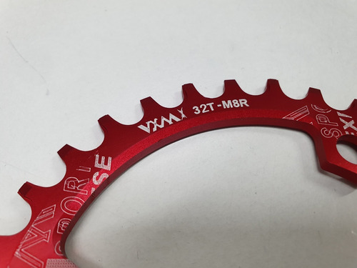 Mono Plato Monoplato Chainring Aluminio 32t 96bcd Bcd Rojo