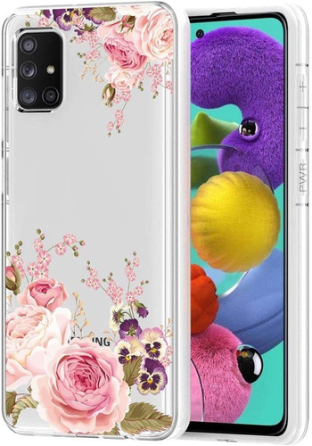 Funda Para Samsung Galaxy A51 - Transparente Con Flores