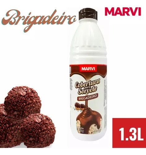 Cobertura Para Sorvete Brigadeiro Marvi 1,3kg