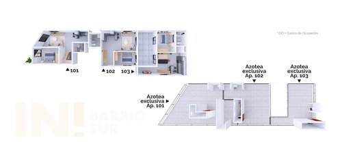 Imagen 5 de 5 de Venta Apartamento 1 Dorm Con Terraza Uso Exclusiva