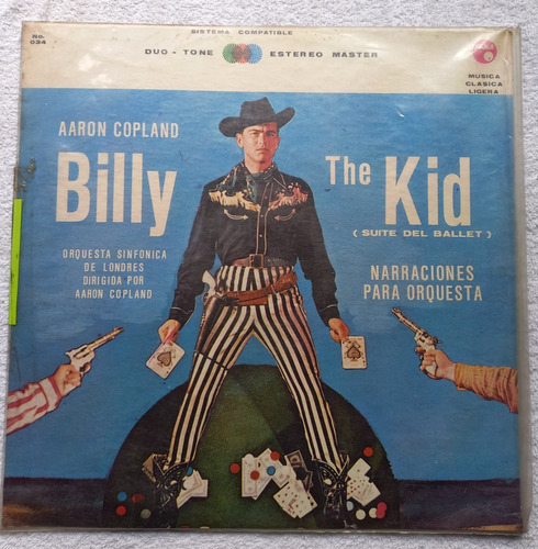 Billy The Kid,suite Del Ballet, Lp, Disco De Vinilo, Acetato