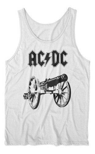 Musculosa Ac/dc Diseño Cañon Exclusivo