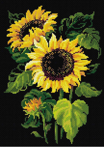 Am0006 Diamante Mosaico Girasoles