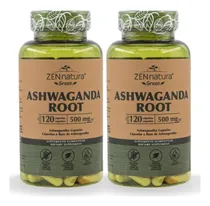 Comprar Ashwa Root 120cap 500mg Ksm 66  Zen Natura Duo Pack 2pzs