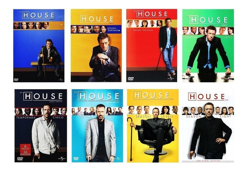 Doctor House Paquete Temporadas 1 - 8 Serie Completa Dvd