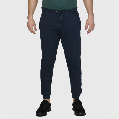 Austral Men Cotton With Fleece Jogging Pant- Navy