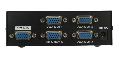 Splitter 1x4 Vga 200mhz Hd Multiplicador Monitor Tv 