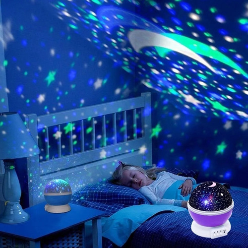 Proyector Lámpara Luz Led Cielo Estrella Espanta Cuco Niños