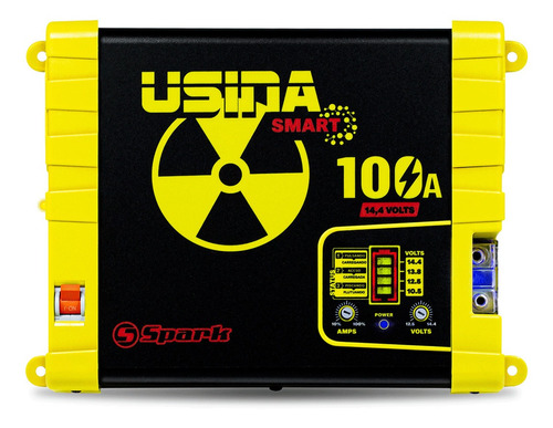 Fonte Usina 100a Bivolt Battery Meter Modelo Novo +3 Brinde