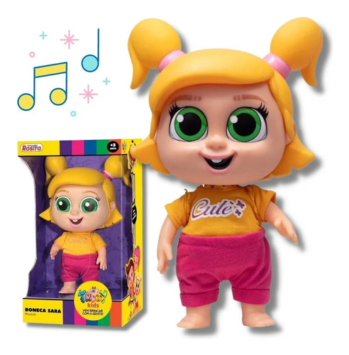 Boneca Sara Totoykids Falante Musical Desenho José Comilão