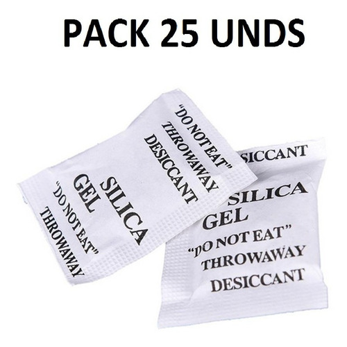 Gel Silica Pack De 25 Unidades 