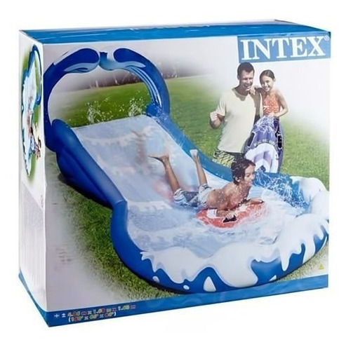 Imagen 6 de 7 de Tobogan Con Deslizador Barrenador Splash Acuatico Intex
